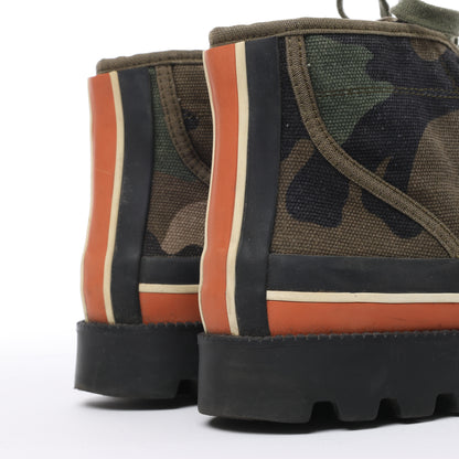 Valentino Garavani Camouflage-print Sneakers in Khaki, Size 38 EU