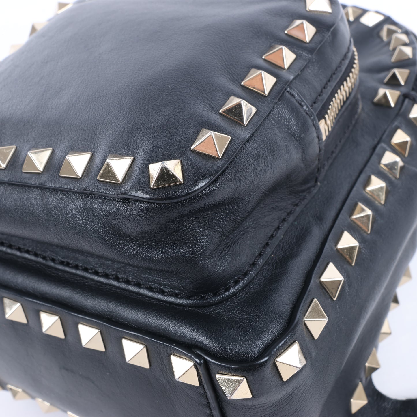 Valentino Garavani – Rockstud – Schwarzer Lederrucksack