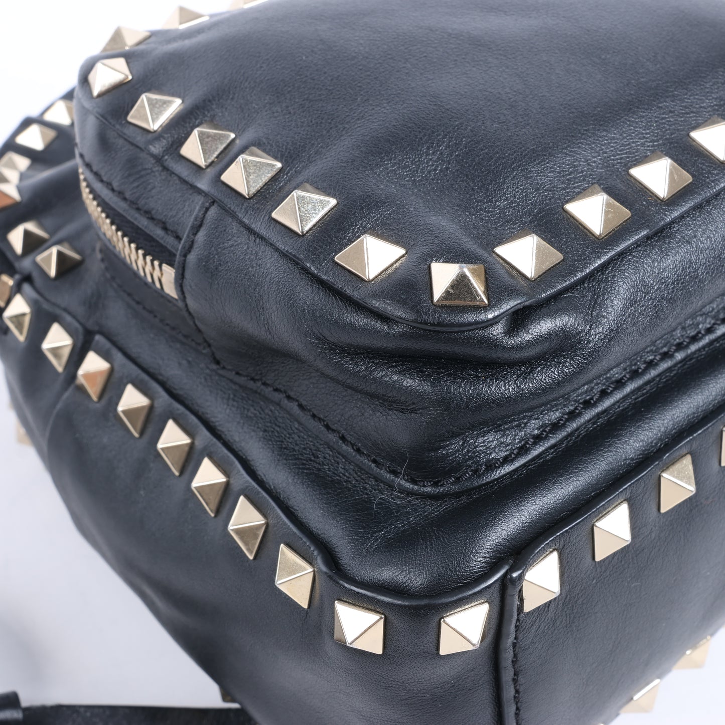 Valentino Garavani – Rockstud – Schwarzer Lederrucksack