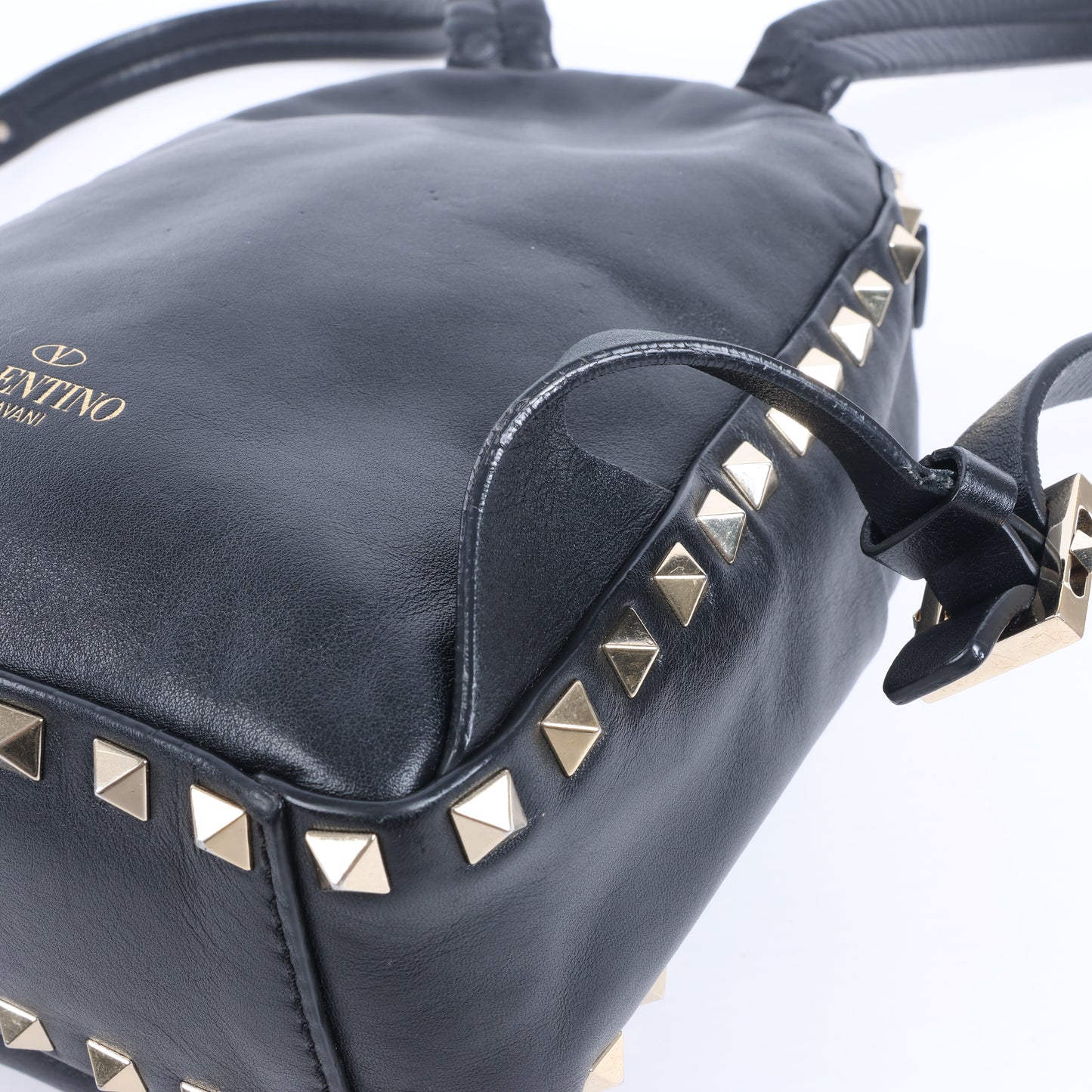 Valentino Garavani – Rockstud – Schwarzer Lederrucksack