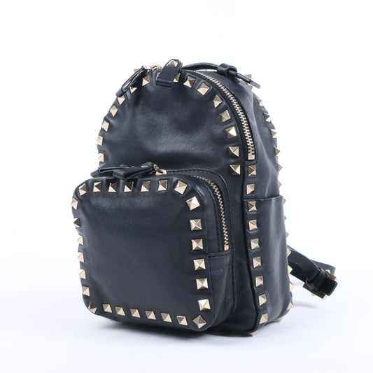 Valentino Garavani – Rockstud – Schwarzer Lederrucksack