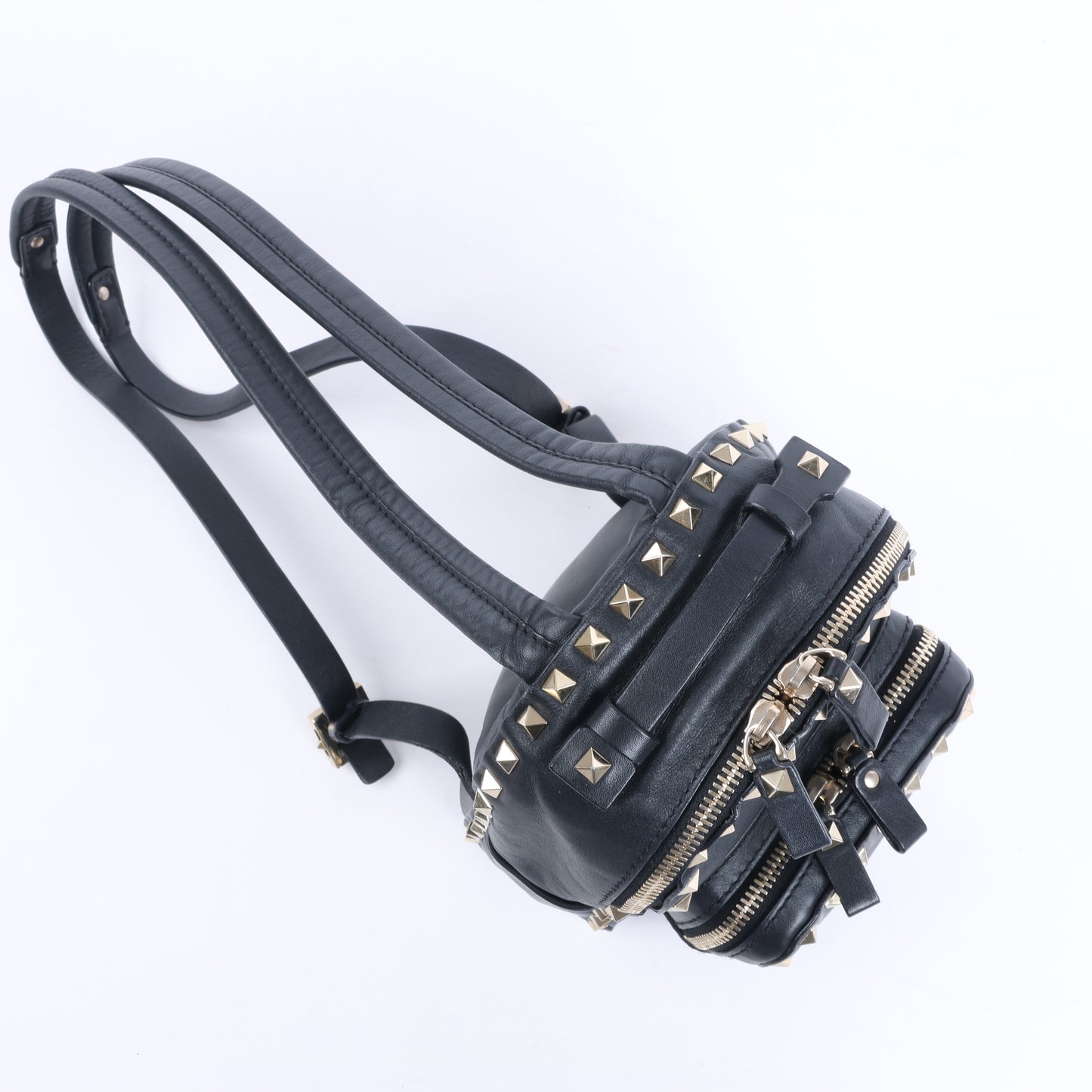 Valentino Garavani – Rockstud – Schwarzer Lederrucksack