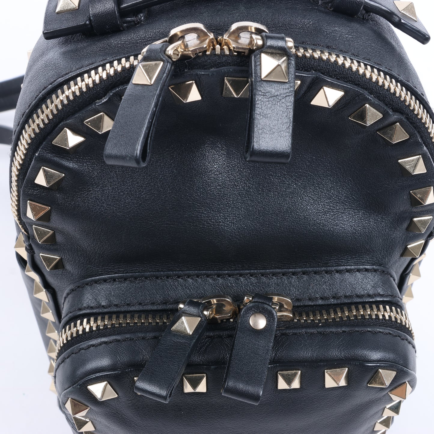 Valentino Garavani – Rockstud – Schwarzer Lederrucksack