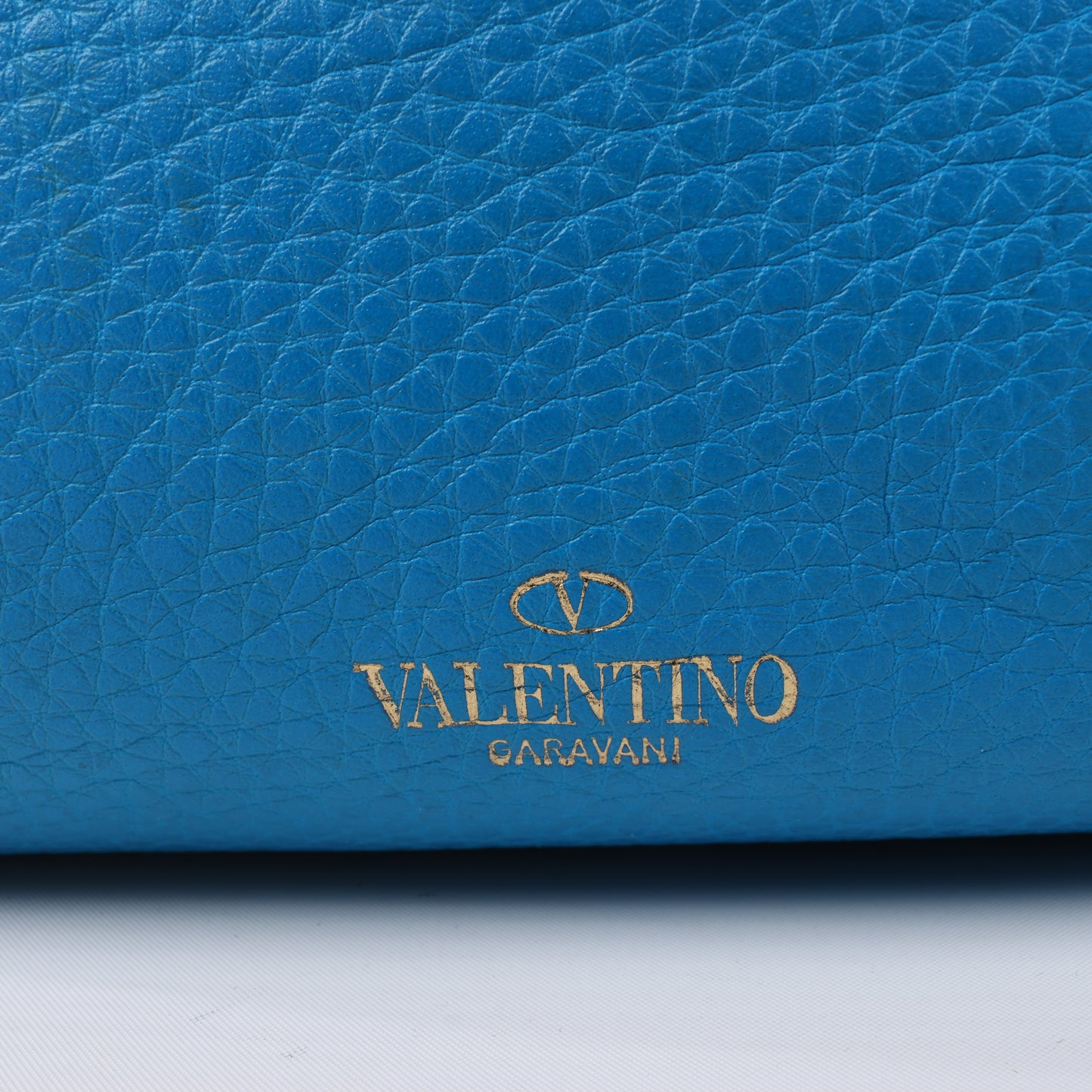 Valentino Garavani – Rockstud – 2-Wege-Handtasche aus blauem Leder