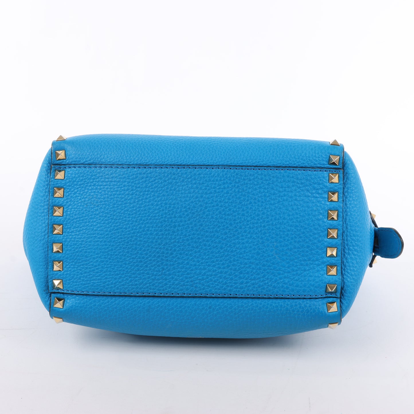Valentino Garavani – Rockstud – 2-Wege-Handtasche aus blauem Leder