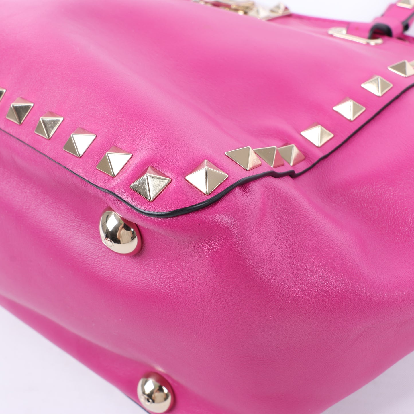 Valentino Garavani – Rockstud – 2-Wege-Handtasche aus rosa Leder