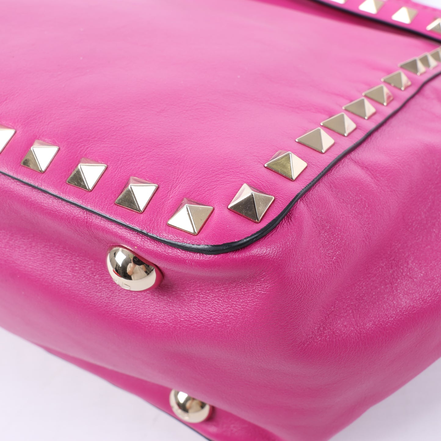 Valentino Garavani – Rockstud – 2-Wege-Handtasche aus rosa Leder