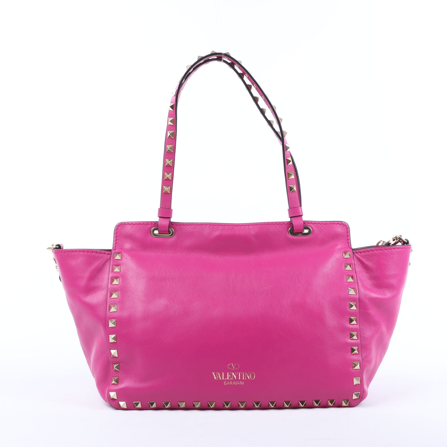 Valentino Garavani – Rockstud – 2-Wege-Handtasche aus rosa Leder