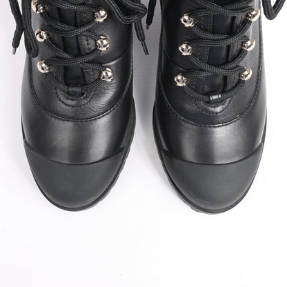Valentino Garavani Rockstuds Leather Ankle Boots in Black, Size 37 EU