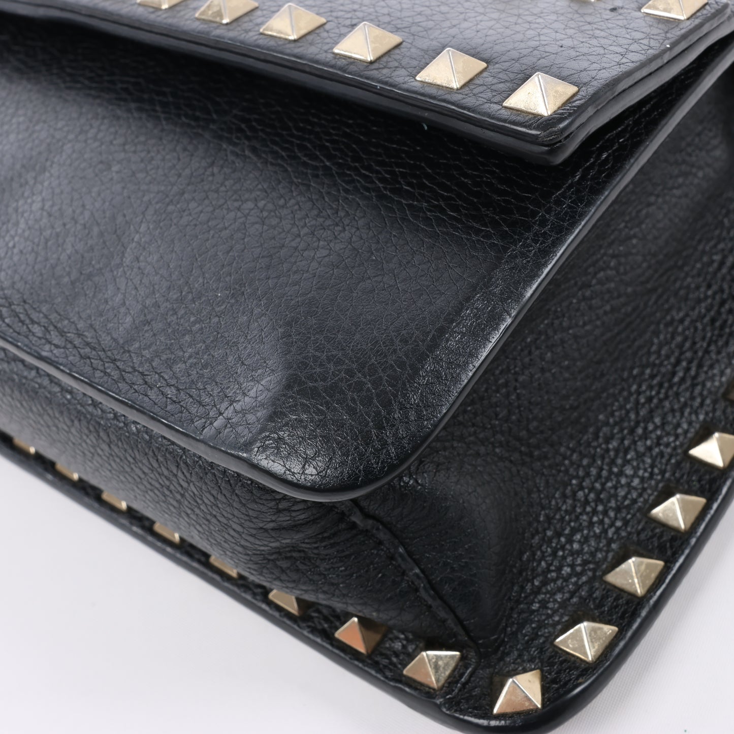 Sac bandoulière en cuir Rockstud Valentino Garavani noir