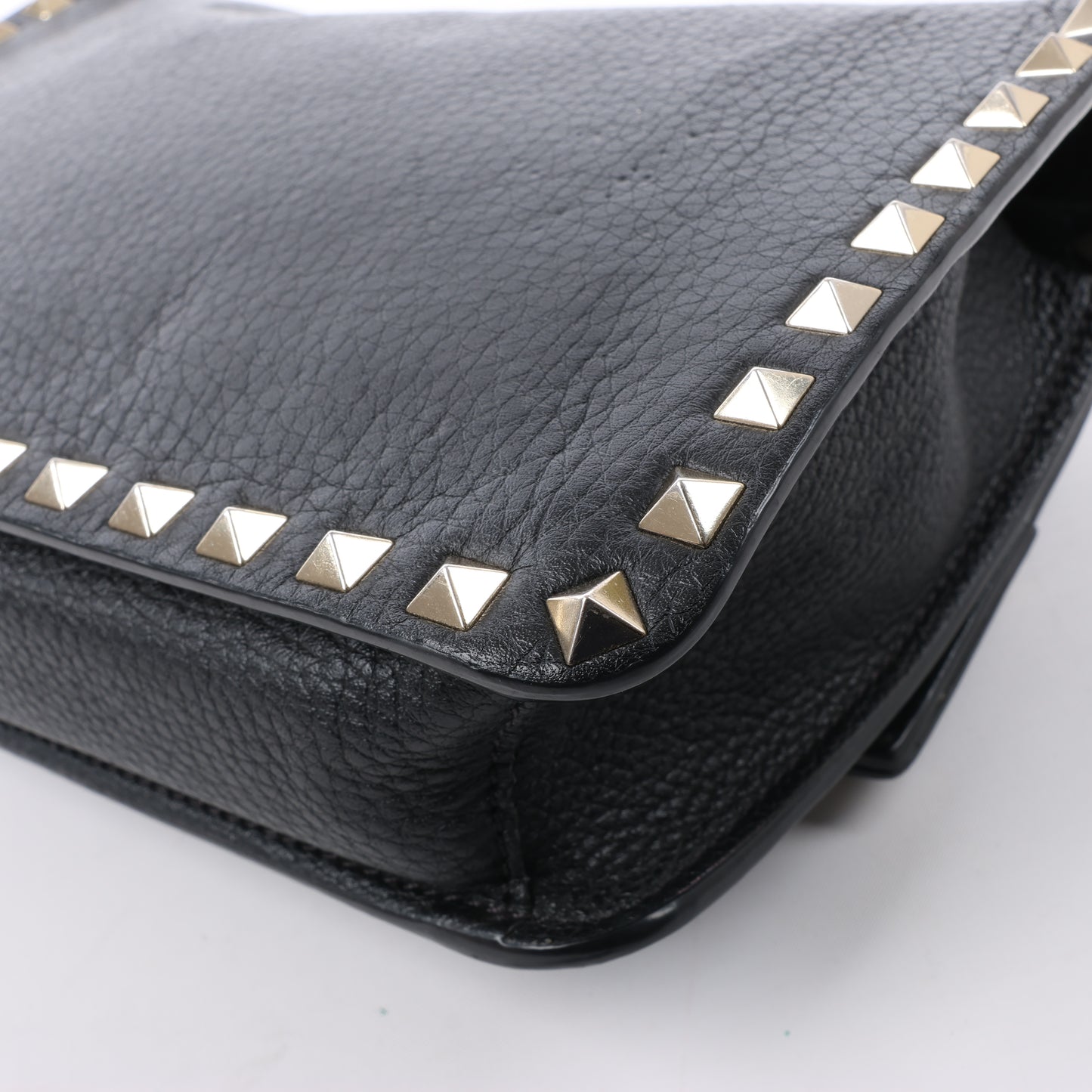Sac bandoulière en cuir Rockstud Valentino Garavani noir
