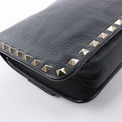 Sac bandoulière en cuir Rockstud Valentino Garavani noir