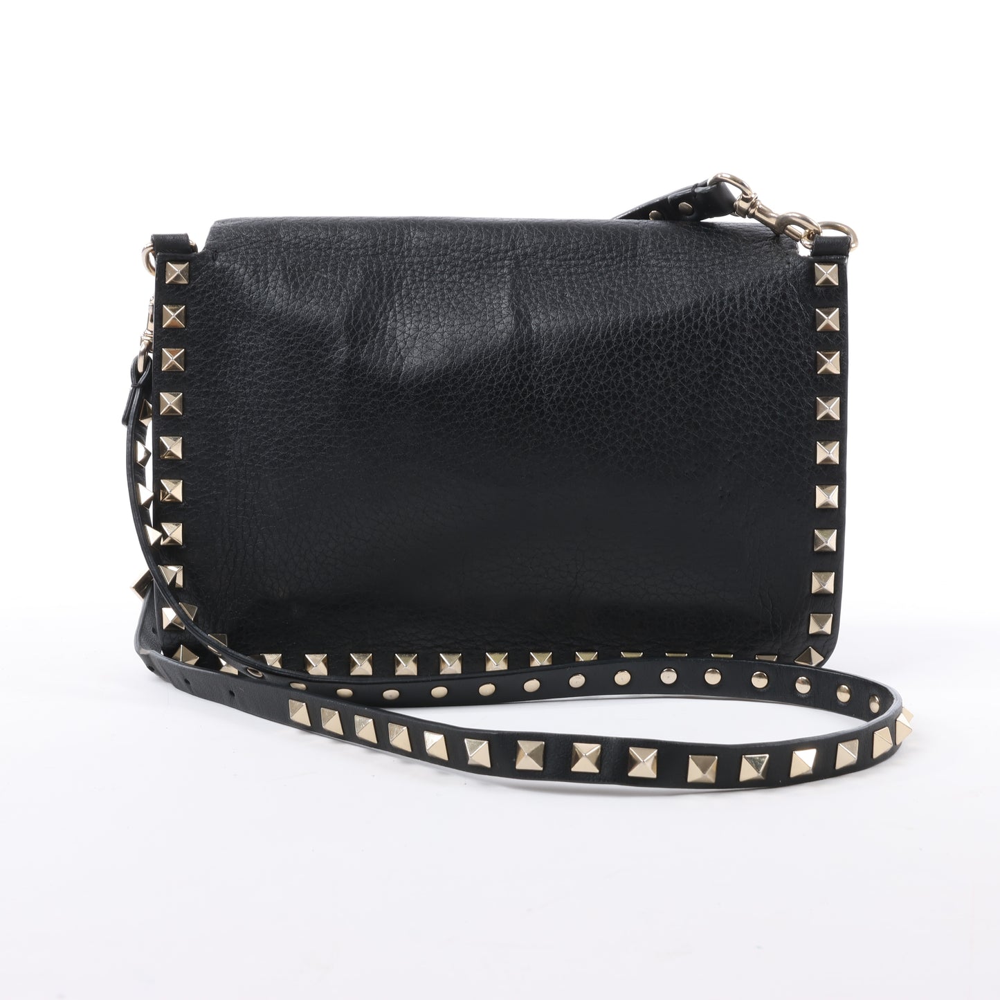 Sac bandoulière en cuir Rockstud Valentino Garavani noir