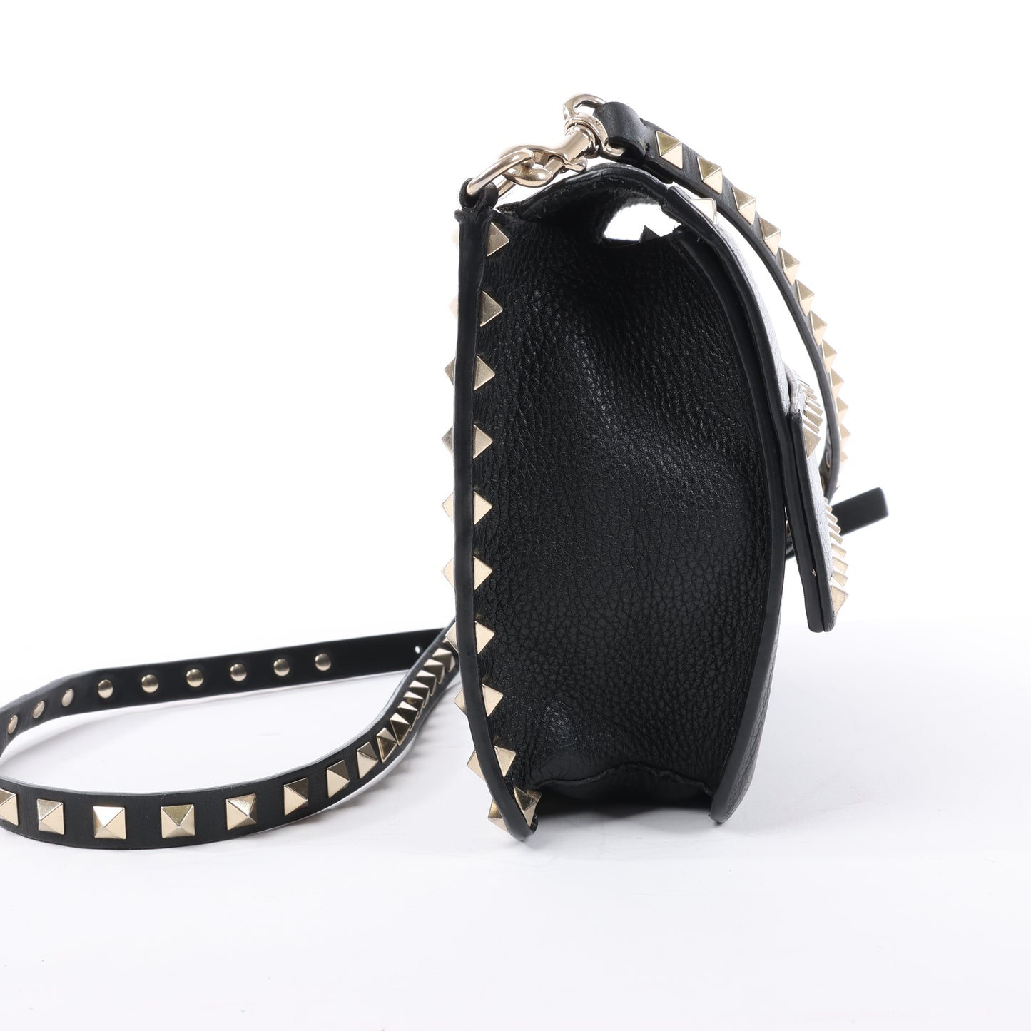 Sac bandoulière en cuir Rockstud Valentino Garavani noir