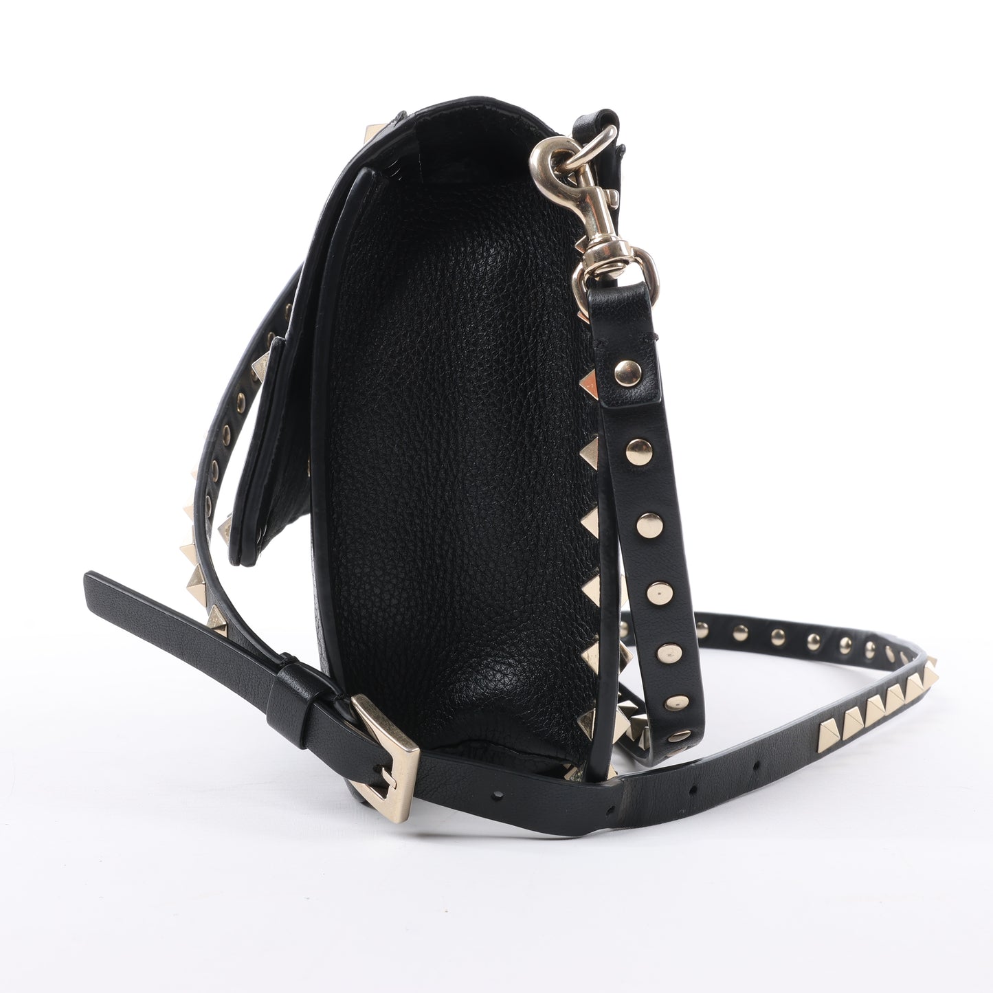 Sac bandoulière en cuir Rockstud Valentino Garavani noir