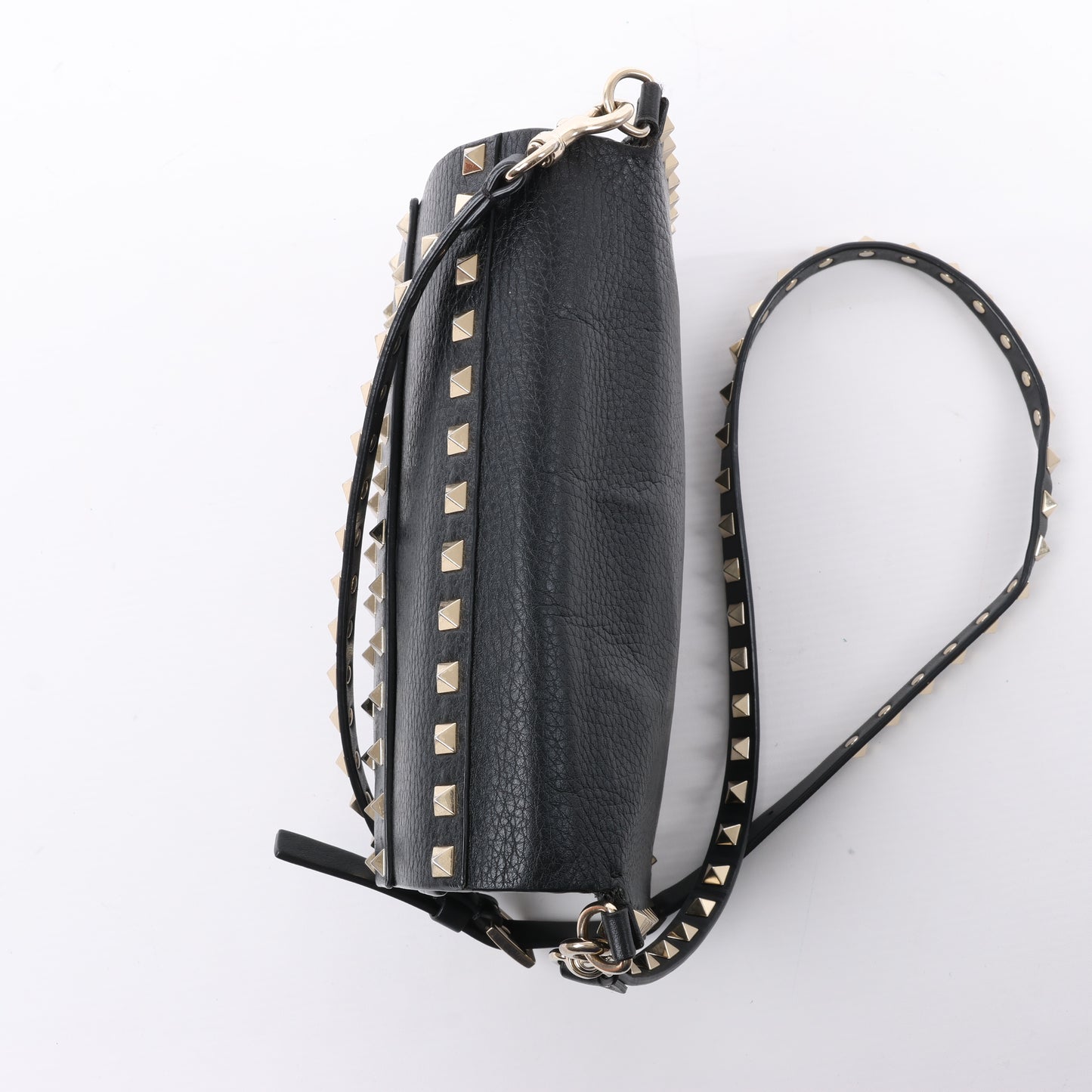 Sac bandoulière en cuir Rockstud Valentino Garavani noir