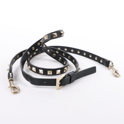 Sac bandoulière en cuir Rockstud Valentino Garavani noir