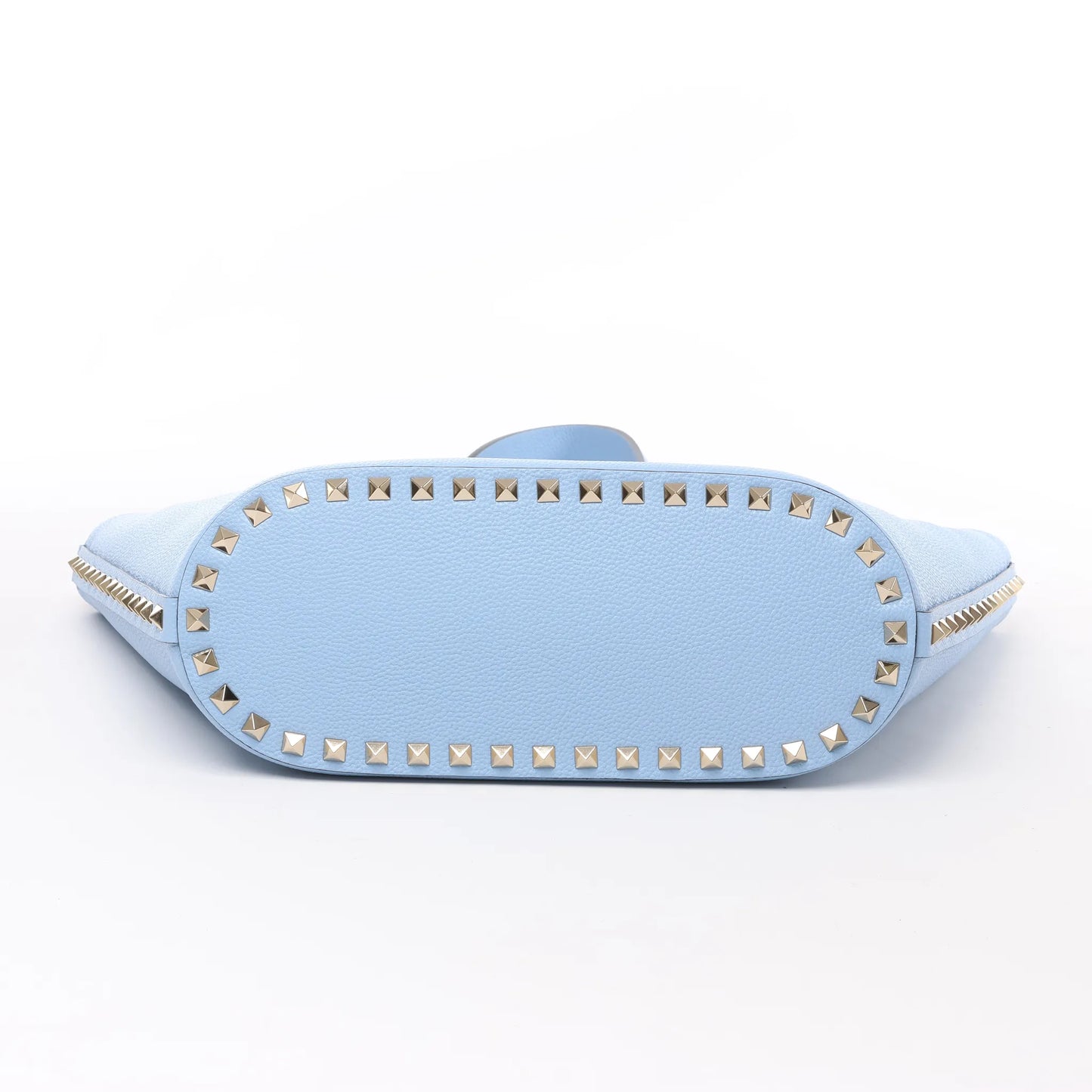 Sac à bandoulière Rockstud en cuir et clous Valentino Garavani bleu