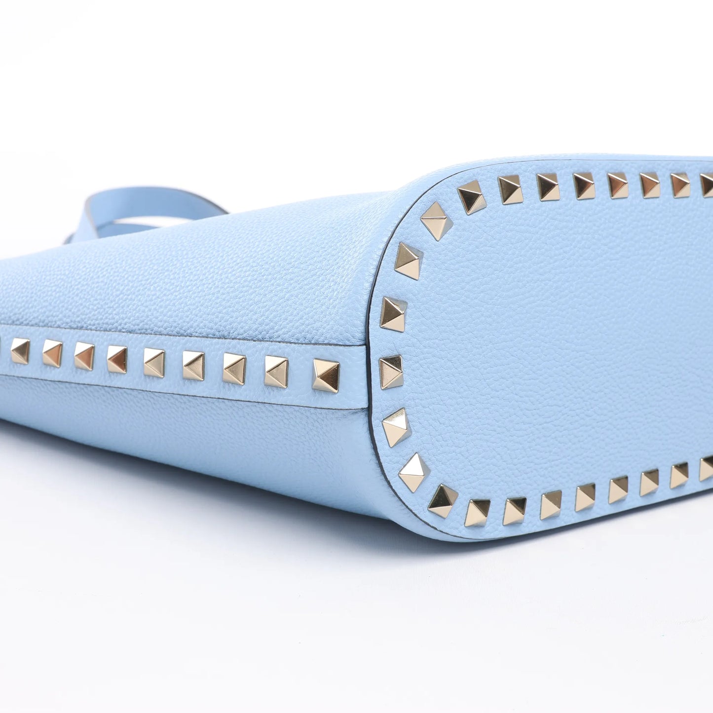 Sac à bandoulière Rockstud en cuir et clous Valentino Garavani bleu