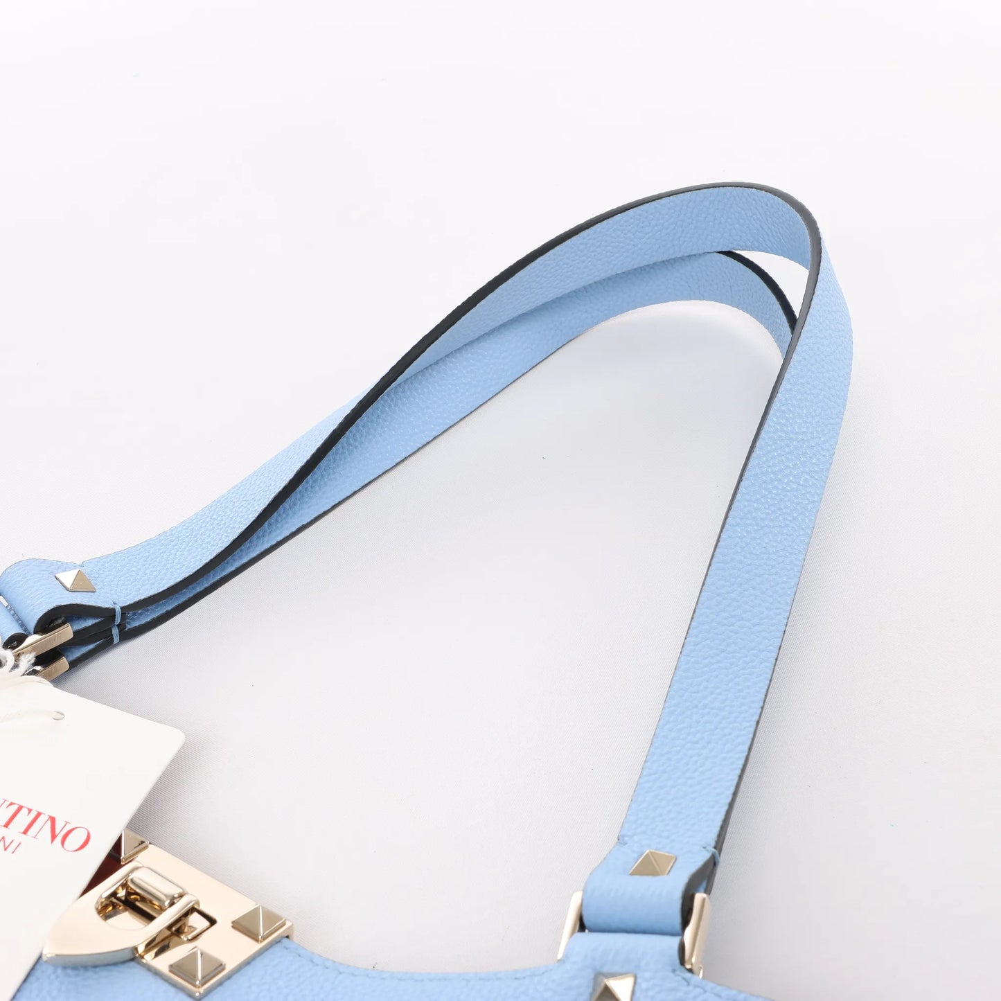 Sac à bandoulière Rockstud en cuir et clous Valentino Garavani bleu