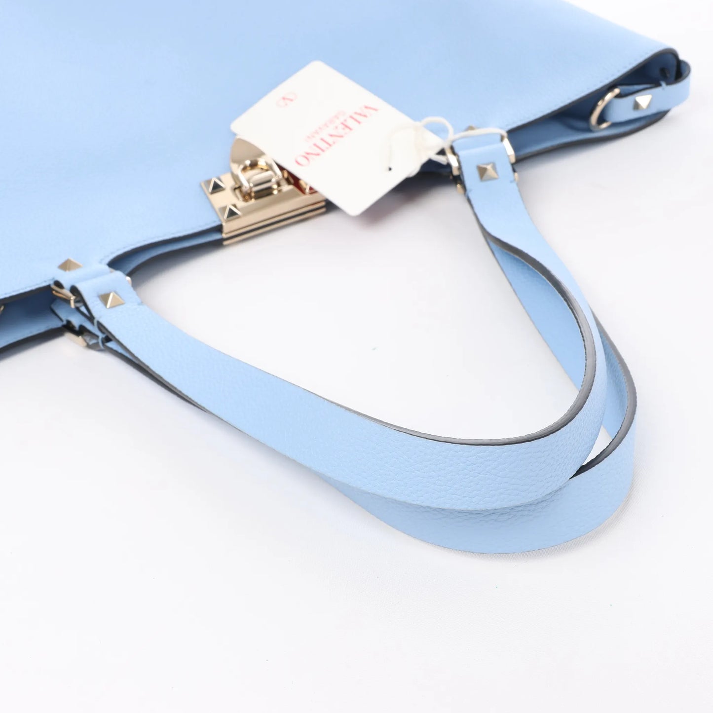 Sac à bandoulière Rockstud en cuir et clous Valentino Garavani bleu