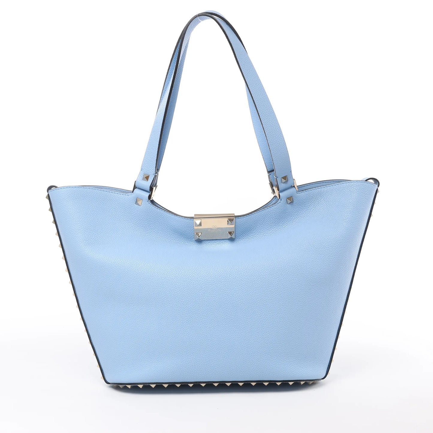 Sac à bandoulière Rockstud en cuir et clous Valentino Garavani bleu