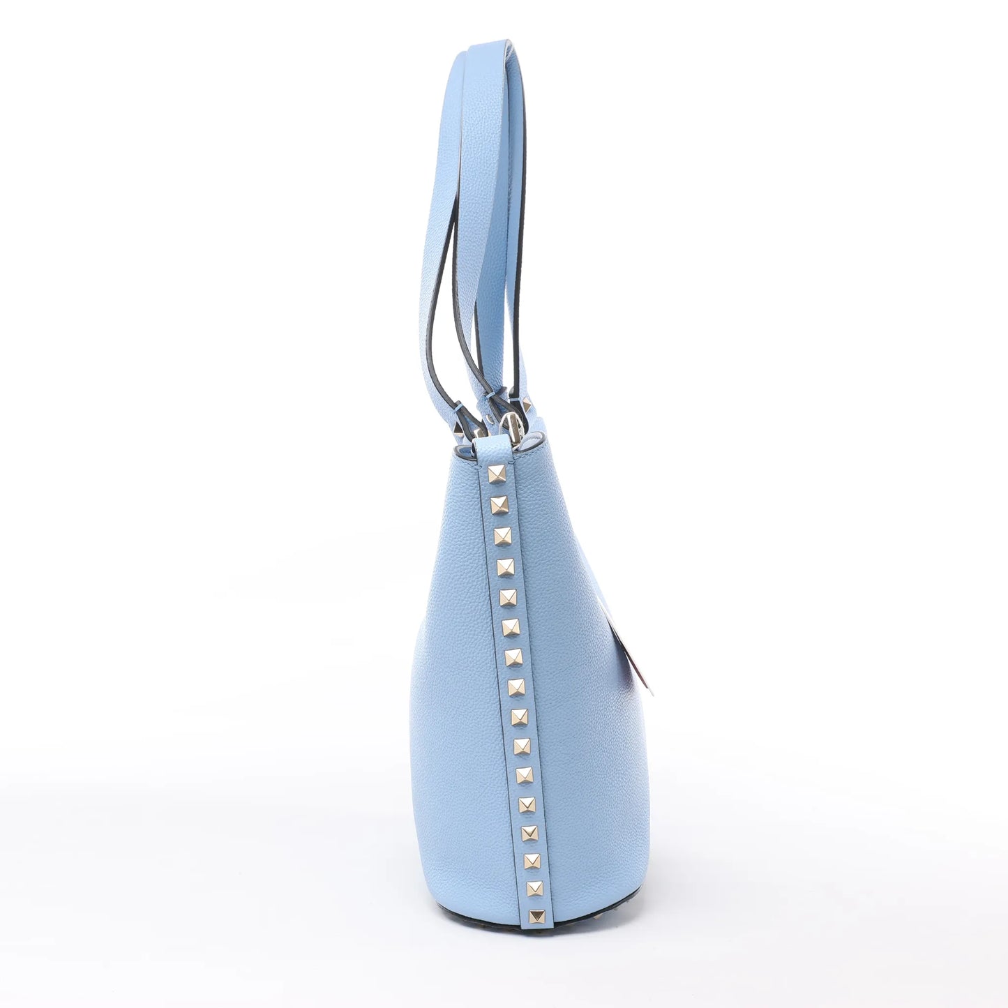 Sac à bandoulière Rockstud en cuir et clous Valentino Garavani bleu