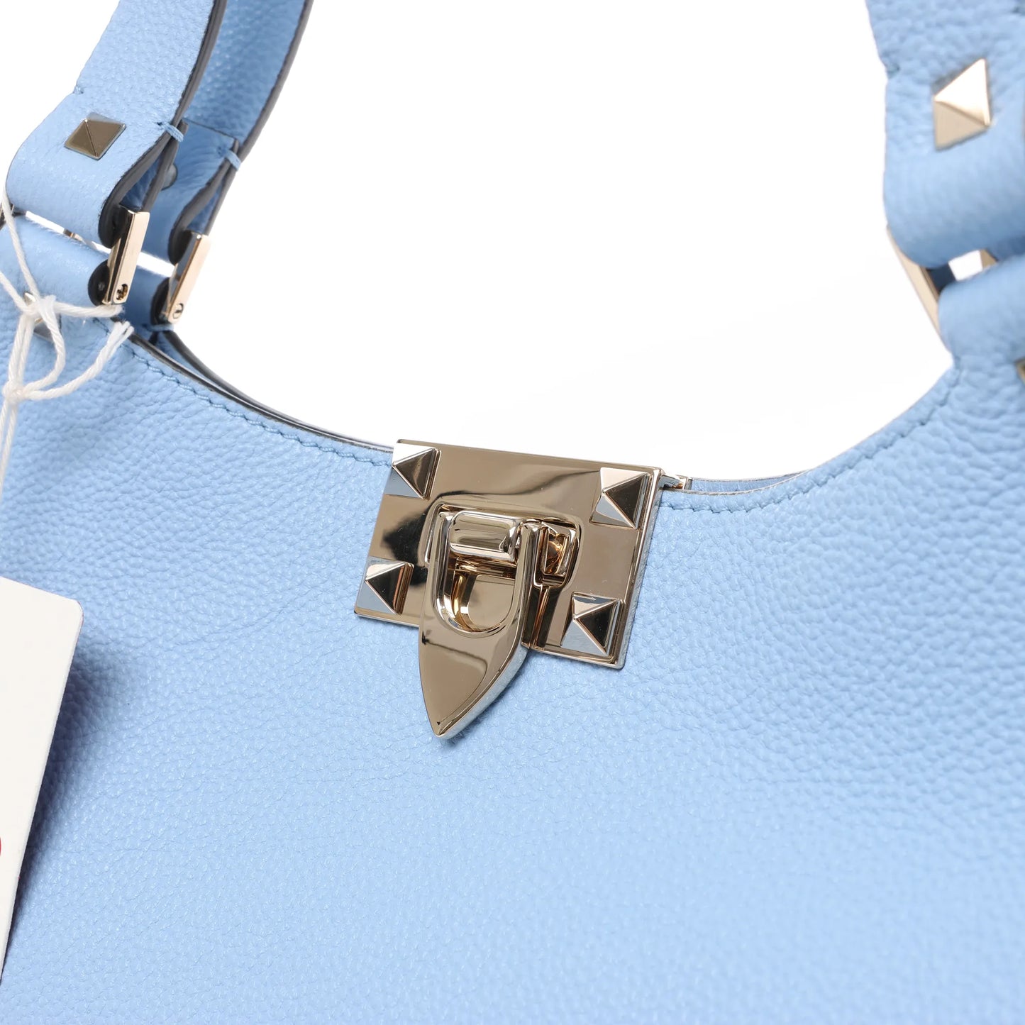 Sac à bandoulière Rockstud en cuir et clous Valentino Garavani bleu
