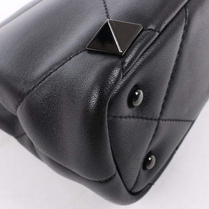 Valentino Garavani – Roman Studs – 3-Wege-Schultertasche aus schwarzem Leder