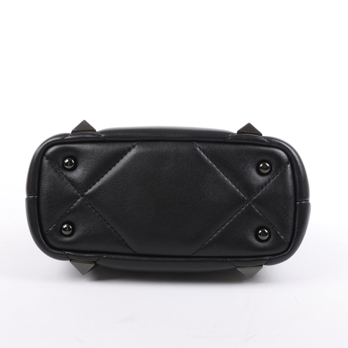 Valentino Garavani – Roman Studs – 3-Wege-Schultertasche aus schwarzem Leder