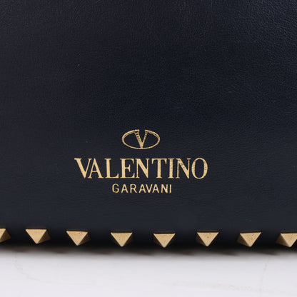 Valentino Garavani Rockstud 2Way-Handtasche aus Leder in Marineblau
