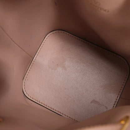 Valentino Garavani Buckets Leather 2Way Shoulder Bag in Powder Pink