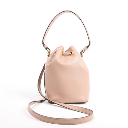Valentino Garavani Buckets Leather 2Way Shoulder Bag in Powder Pink