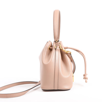 Valentino Garavani Buckets Leather 2Way Shoulder Bag in Powder Pink