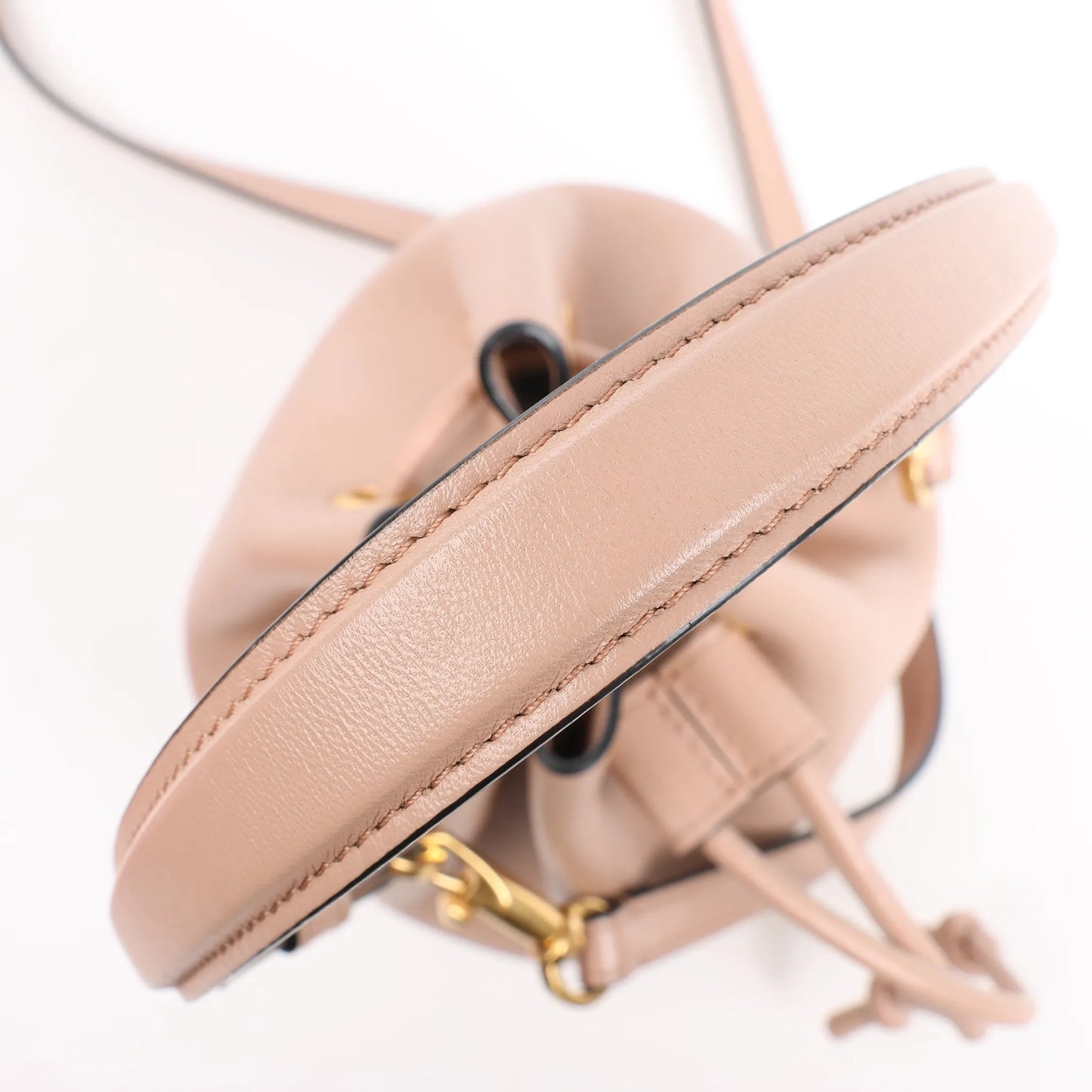 Valentino Garavani Buckets Leather 2Way Shoulder Bag in Powder Pink