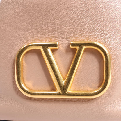 Valentino Garavani Buckets Leather 2Way Shoulder Bag in Powder Pink