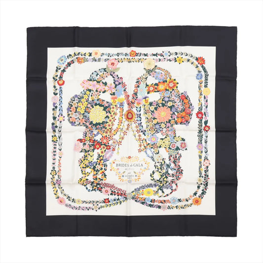 Hermès Carré 90 Seidenschal „BRIDES DE GALA EN FLEUR“.