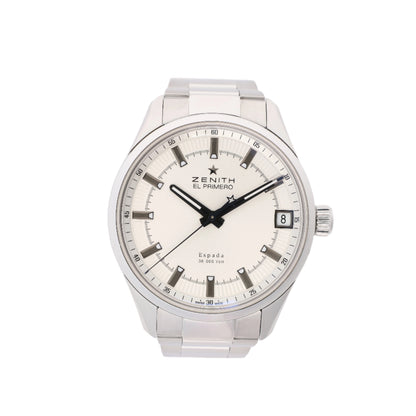 Zenith El Primero Espada 03.2170.4650/01.M2170 SS AT Silver-Face Watch